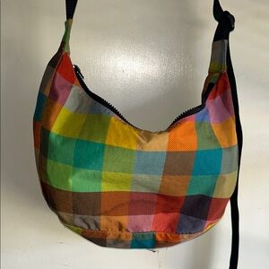 BAGGU Medium Crescent Madras Print UO Exclusive